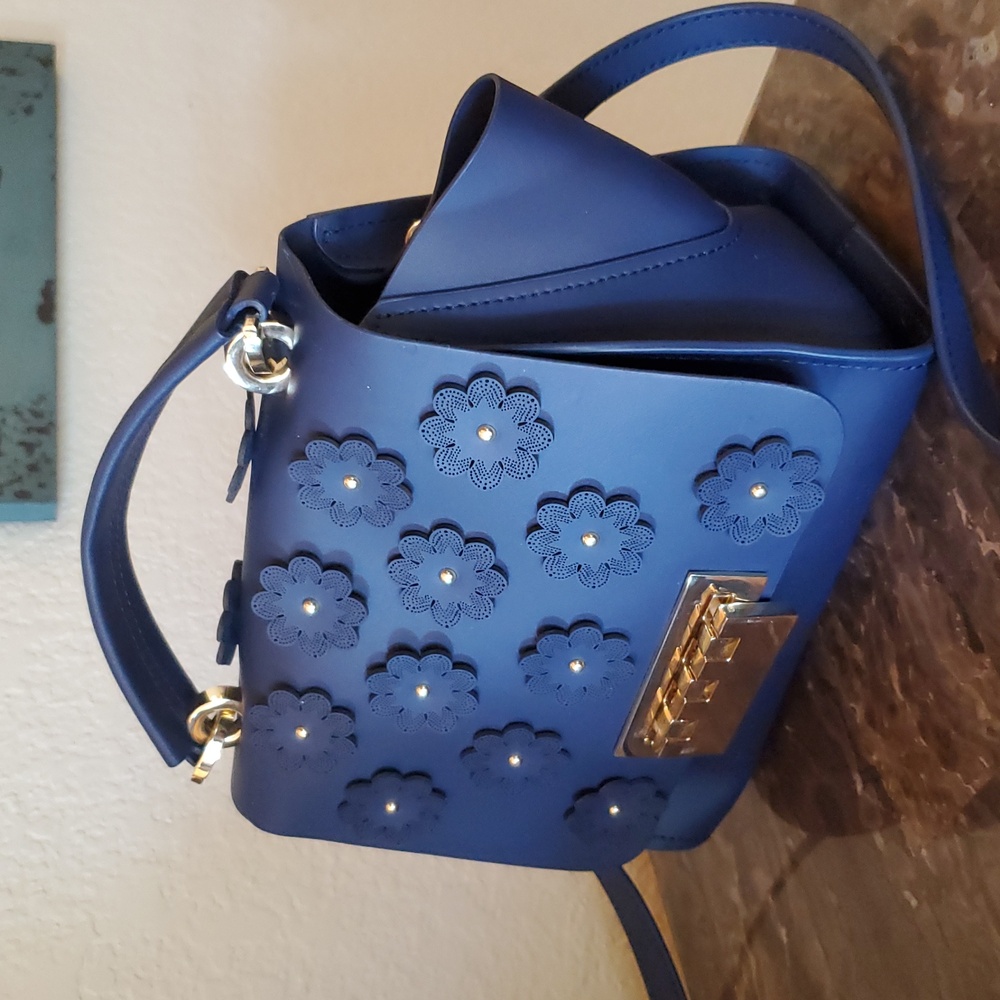 NWOT Zac Posen Eartha Bag With Flowers - Picture 2 of 15